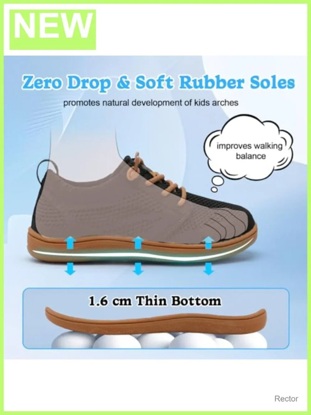 Toddler Barefoot Sneakers Wide Toe Slip On Kids Tennis Shoes
